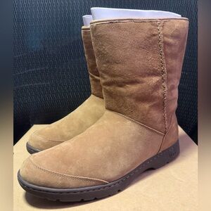 UGG Michaela Chestnut Suede Mid-Calf Winter Boots